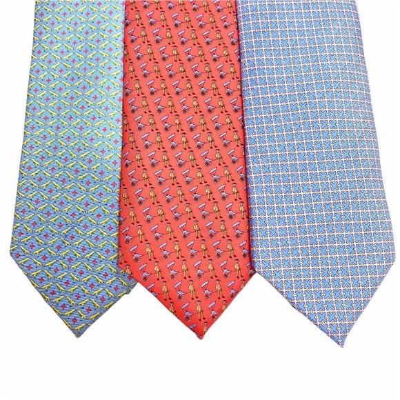Peter Blair 3 Bundles 100% Silk Graphic Print Ties - Picture 2 of 8